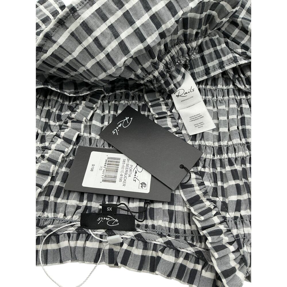 Rails 'Portia' Black Polyester Pim Top Size Xs - image 4